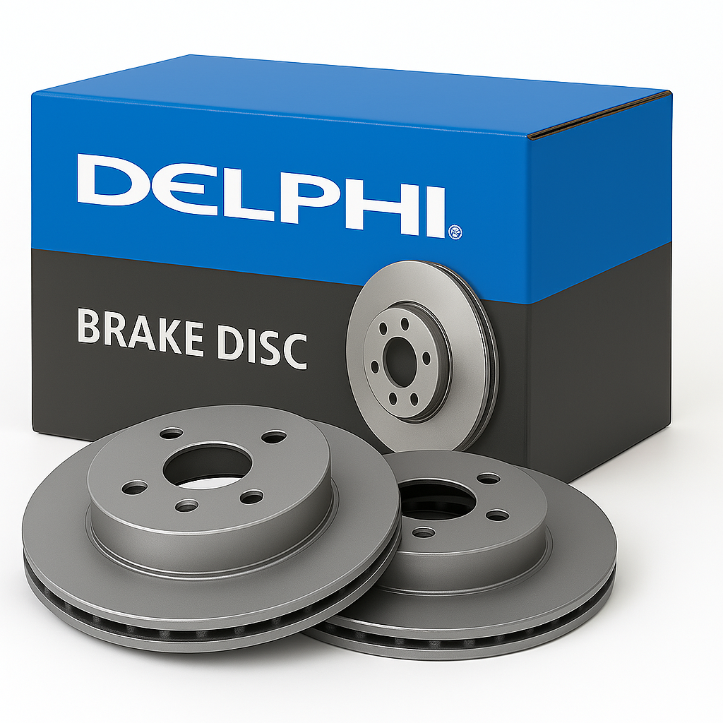 2x DELPHI Brake Discs Front Fits Citroën Berlingo BX Xantia